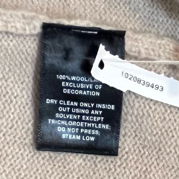 Lafayette 148 Women's Tan Wool BlendM Open Vest Size Small NWOT - Picture 6 of 6